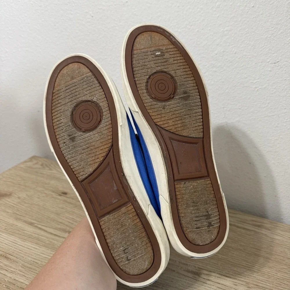 Polo Ralph Lauren Sander P Canvas Boat Shoes Moccasins Colby Blue Mens Size 10 D